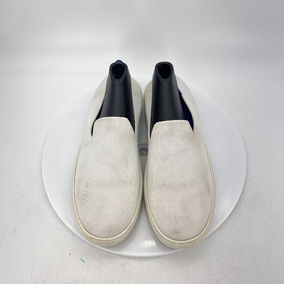 Rothy’s The Original Women Size 8 Bright White Textile Slip On Flat Shoes - Picture 3 of 15